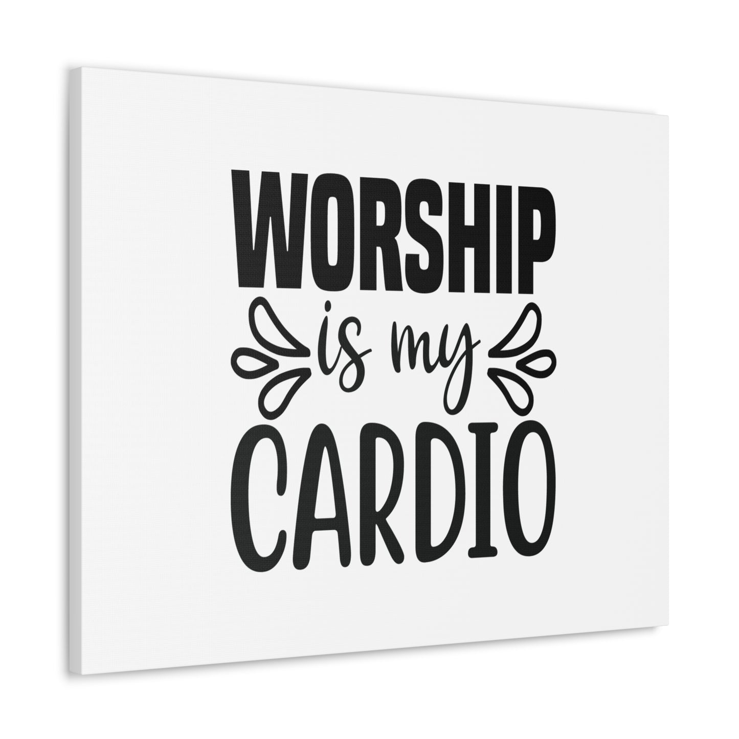 Worship Is My Cardio John 4:24 Christian Wall Art Bible Verse Print Ready to Hang