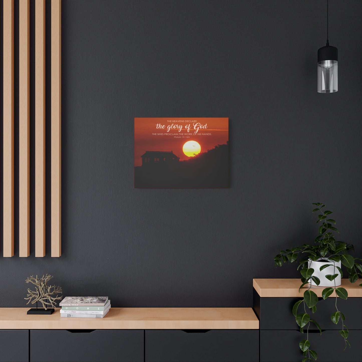 Scripture Walls The Heavens Psalm 19:1 Declare  Bible Verse Canvas Christian Wall Art Ready to Hang