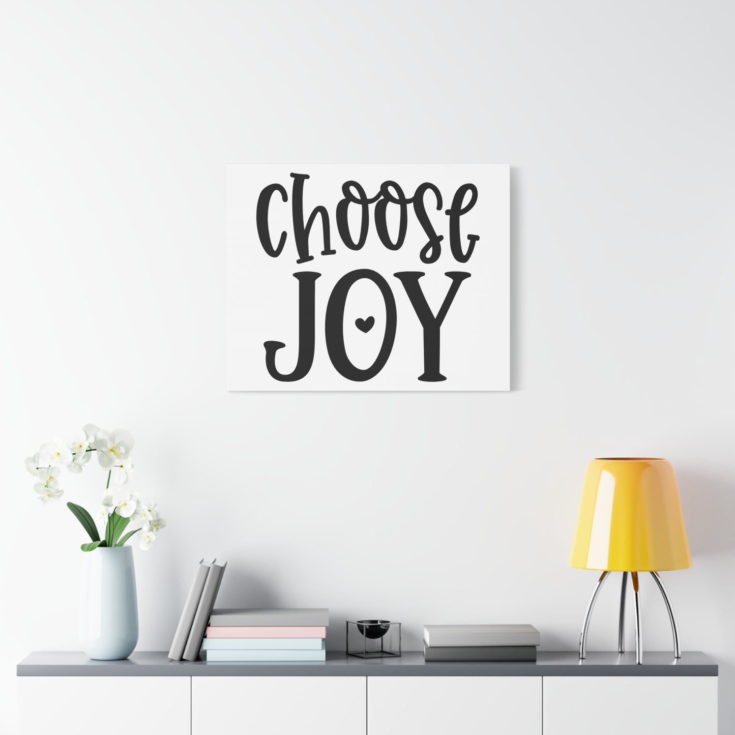 Scripture Canvas Choose Joy Psalm 16:11 Christian Wall Art Print Ready to Hang