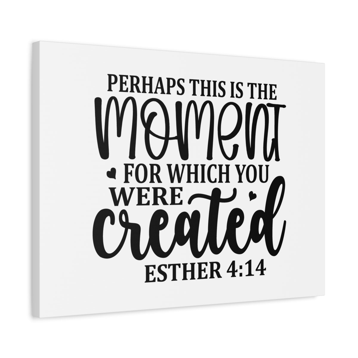Scripture Canvas You Were Created Esther 4:14 Christian Wall Art Bible Verse Print Ready to Hang