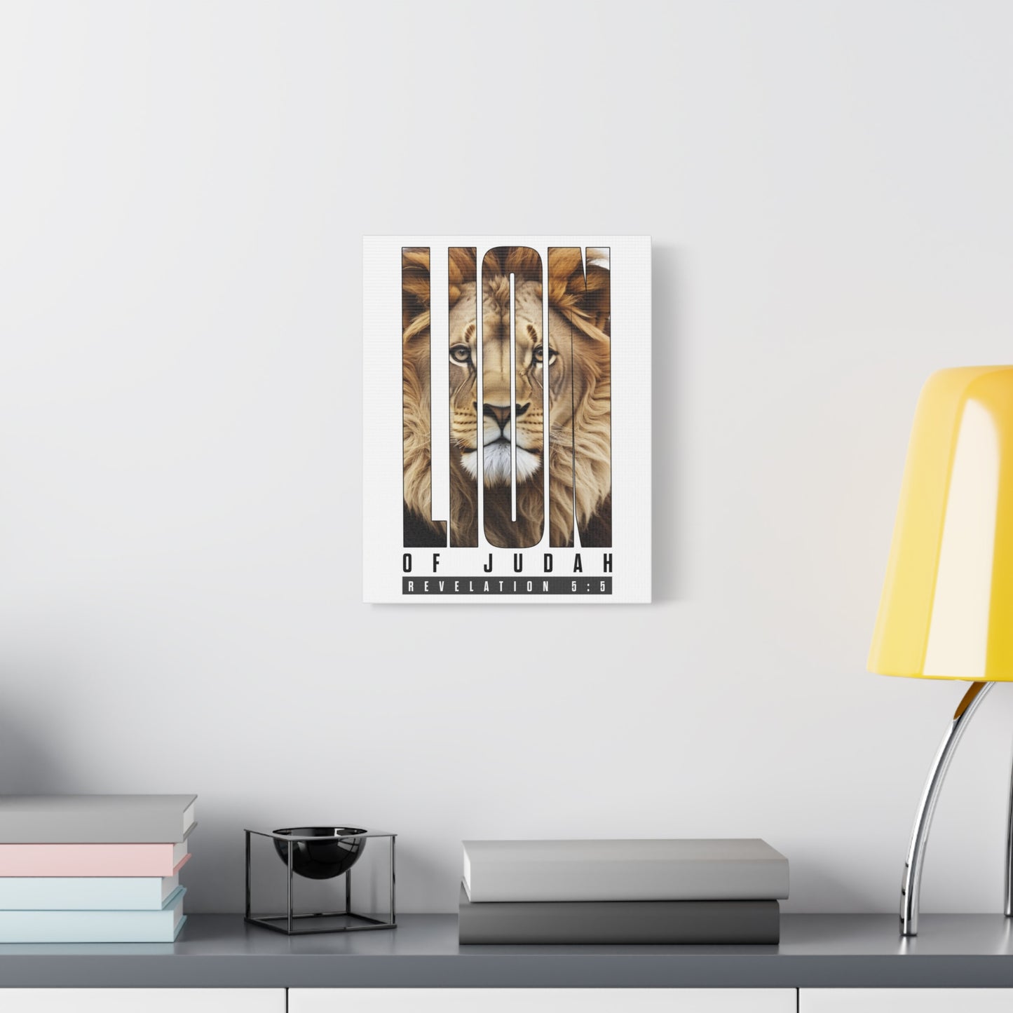 Scripture Walls Revelation 5:5 Lion of Judah Bible Verse Canvas Christian Wall Art Ready to Hang Unframed