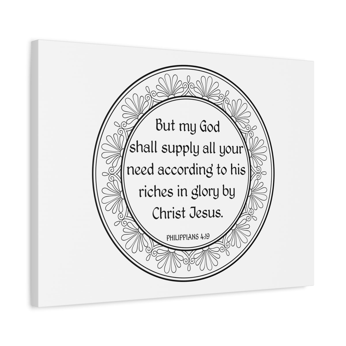 Scripture Walls God Shall Supply All Your Need Bible Verse Canvas Christian Wall Art Ready to Hang