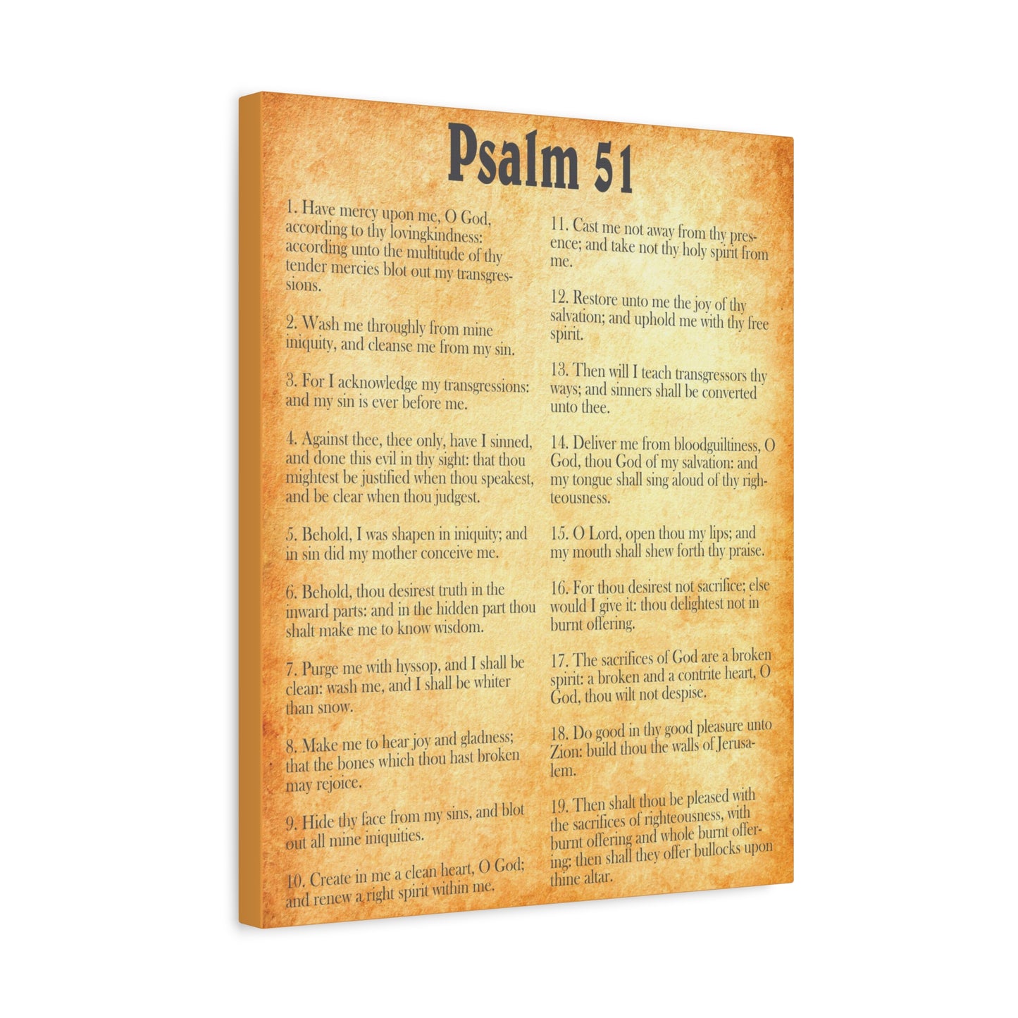 Scripture Walls Be Renewed From Within Psalm 51 Christian Wall Art Print Ready to Hang