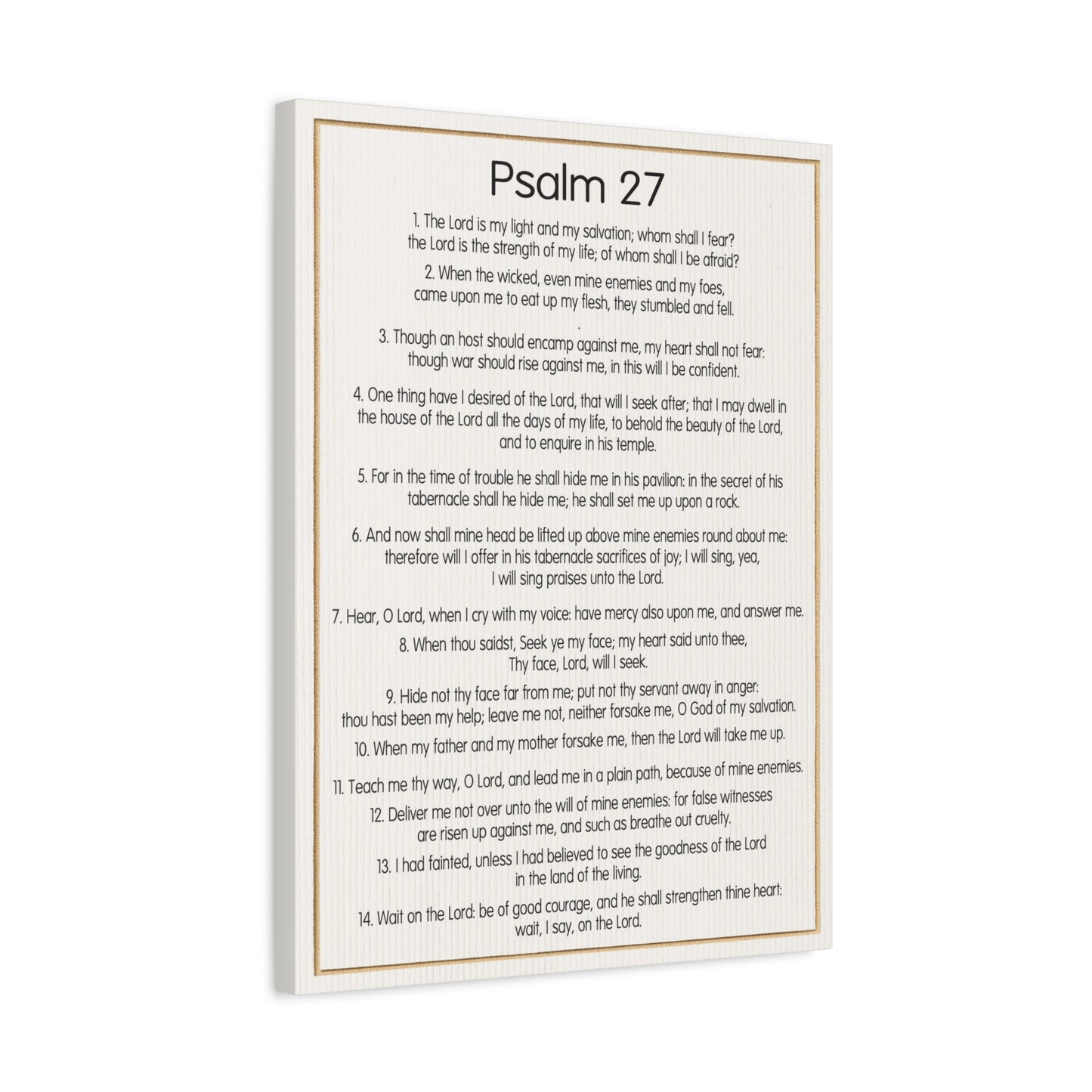 Scripture Walls Fearless Trust in God Psalm 27:1 Christian Wall Art Bible Verse Print Ready to Hang