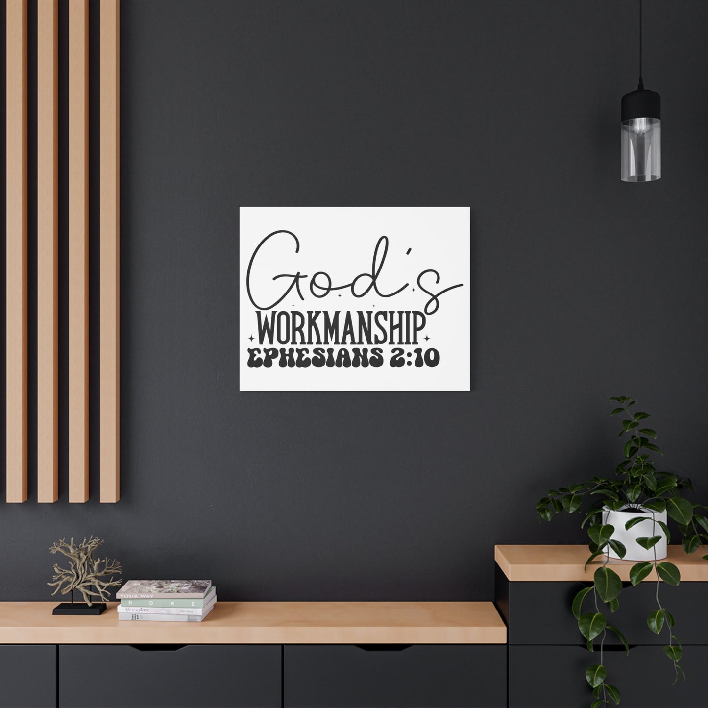 Scripture Walls Ephesians 2:10 I am God's Workmanship Bible Verse Canvas Christian Wall Art Ready to Hang Unframed