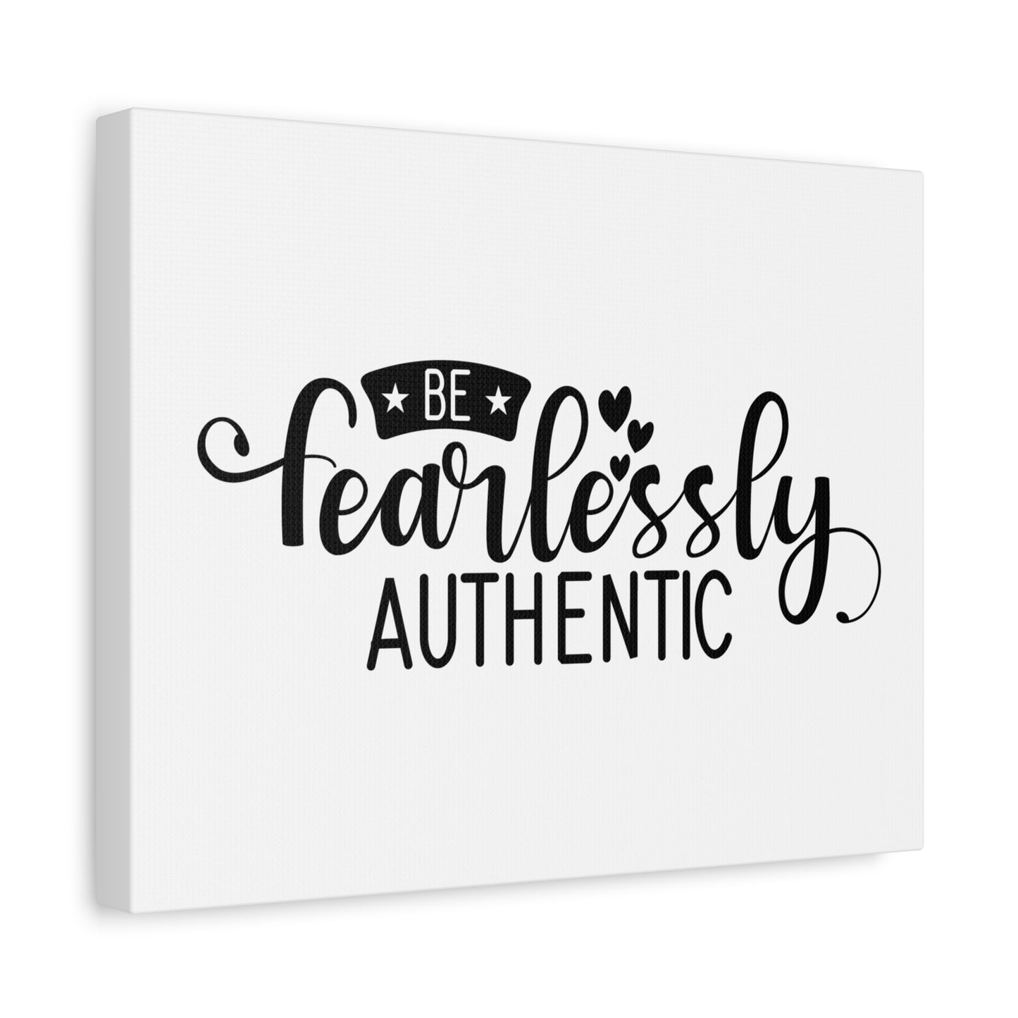 Scripture Canvas Be Fearlessly Authentic Psalm 46:1-3 Christian Wall Art Print Ready to Hang