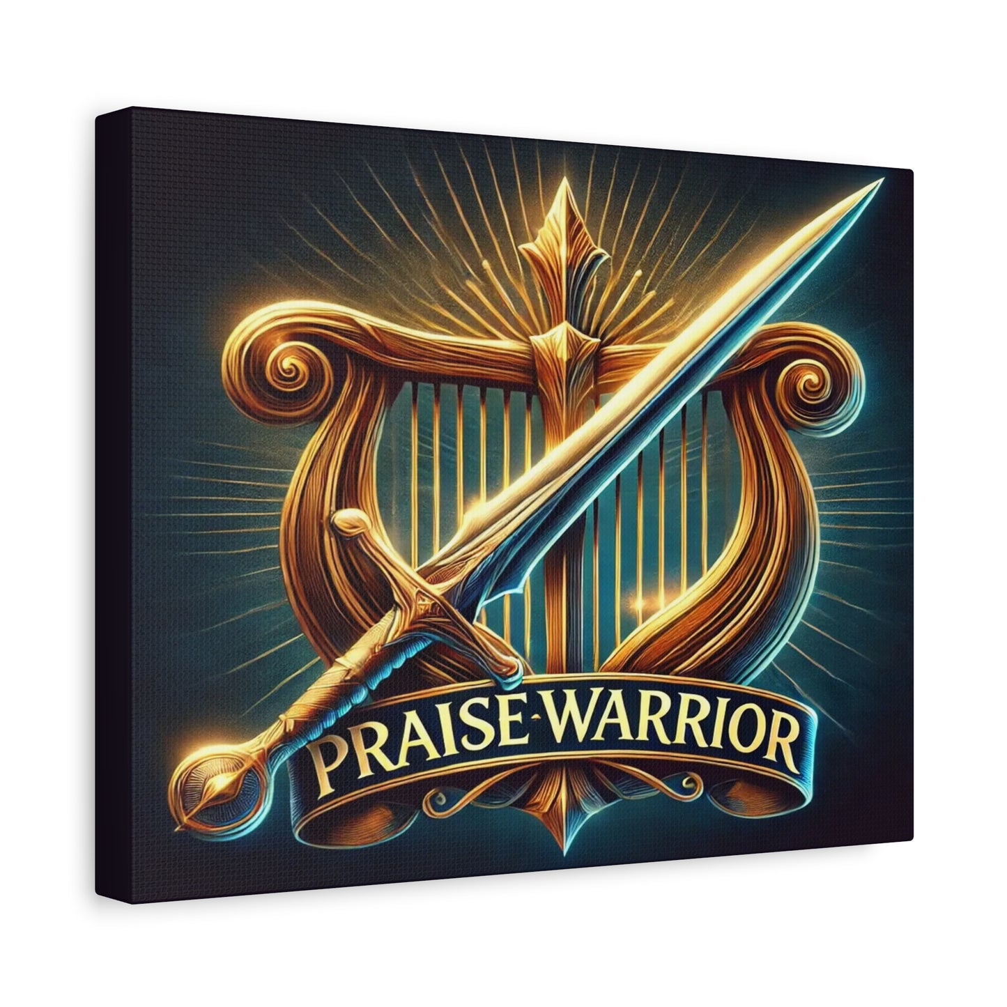 Scripture Walls Praise Warrior Psalm 149 Bible Verse Canvas Christian Wall Art Ready to Hang Unframed