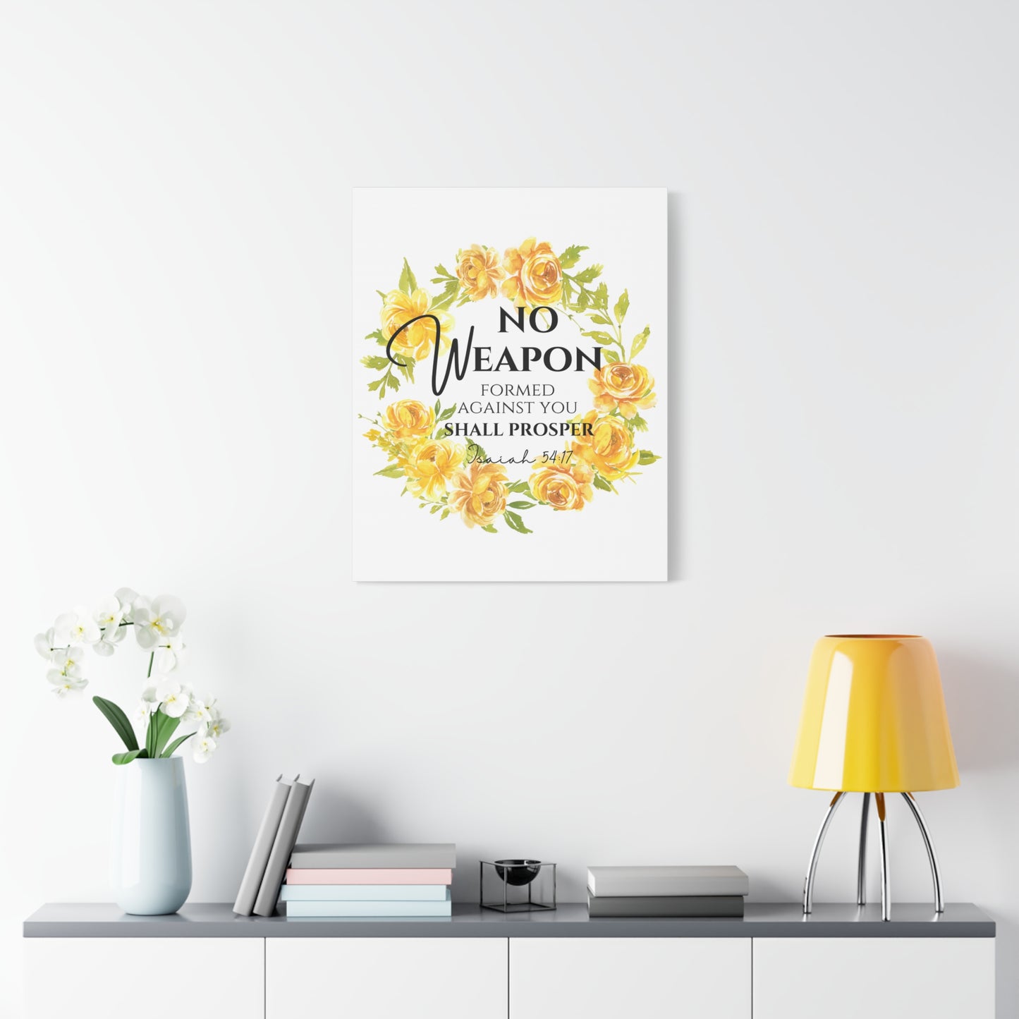 Scripture Walls Isaiah 54:17 No Weapon Bible Verse Canvas Christian Wall Art Ready to Hang Unframed