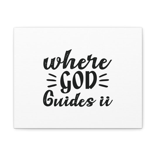 Where God Guides It Psalm 119:105 Christian Wall Art Bible Verse Print Ready to Hang