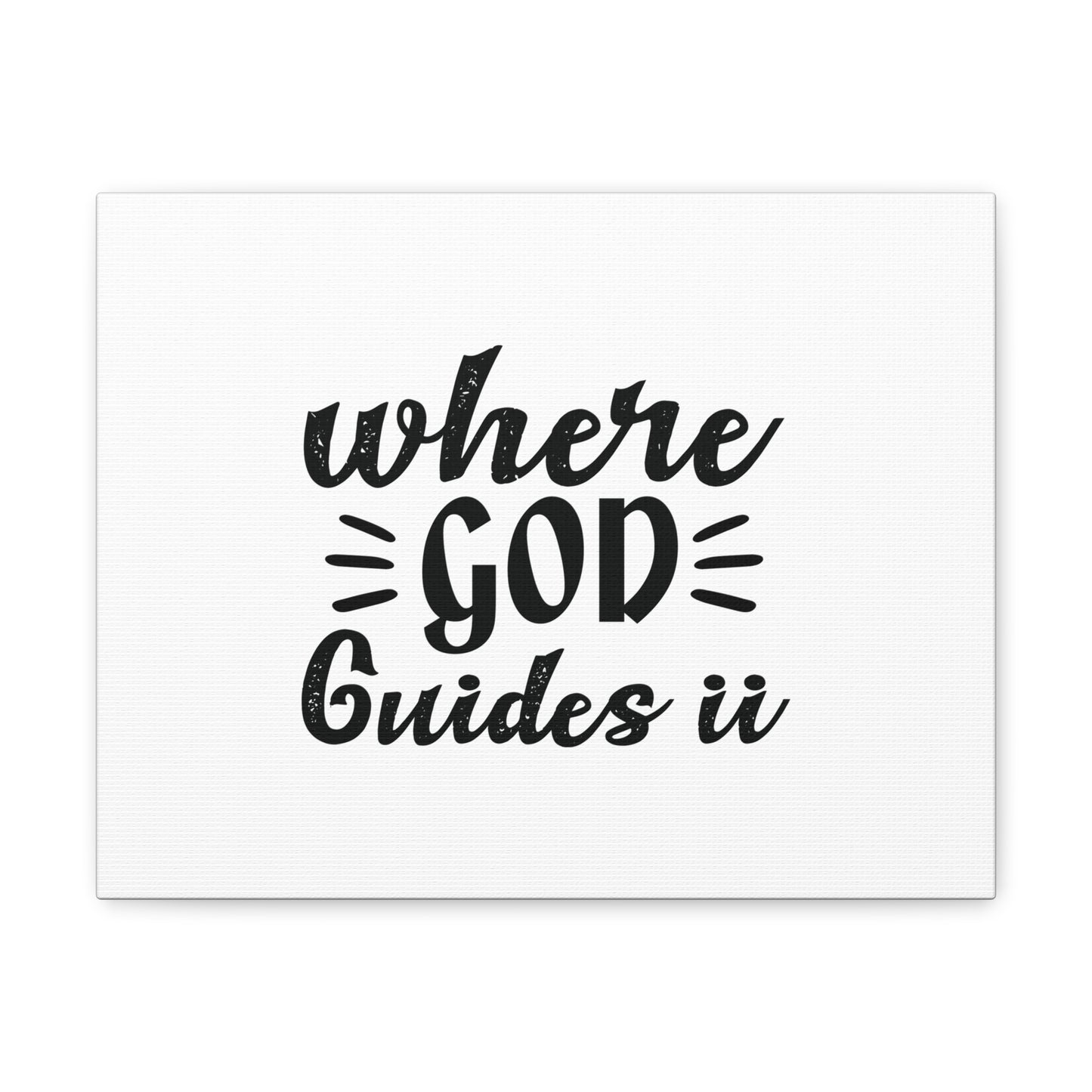 Where God Guides It Psalm 119:105 Christian Wall Art Bible Verse Print Ready to Hang