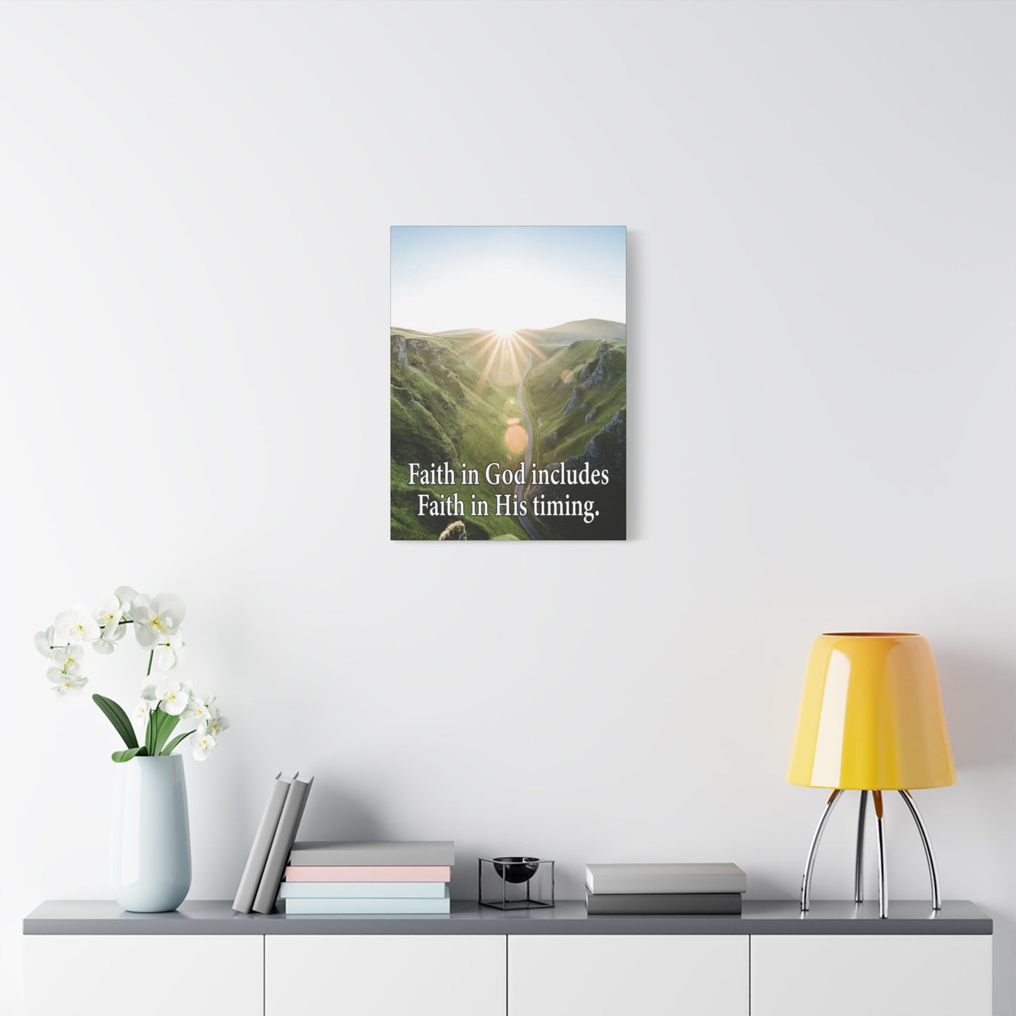 Scripture Walls Faith in God's Timing Psalm 27:14 Christian Wall Decor Scripture Art Ready to Hang