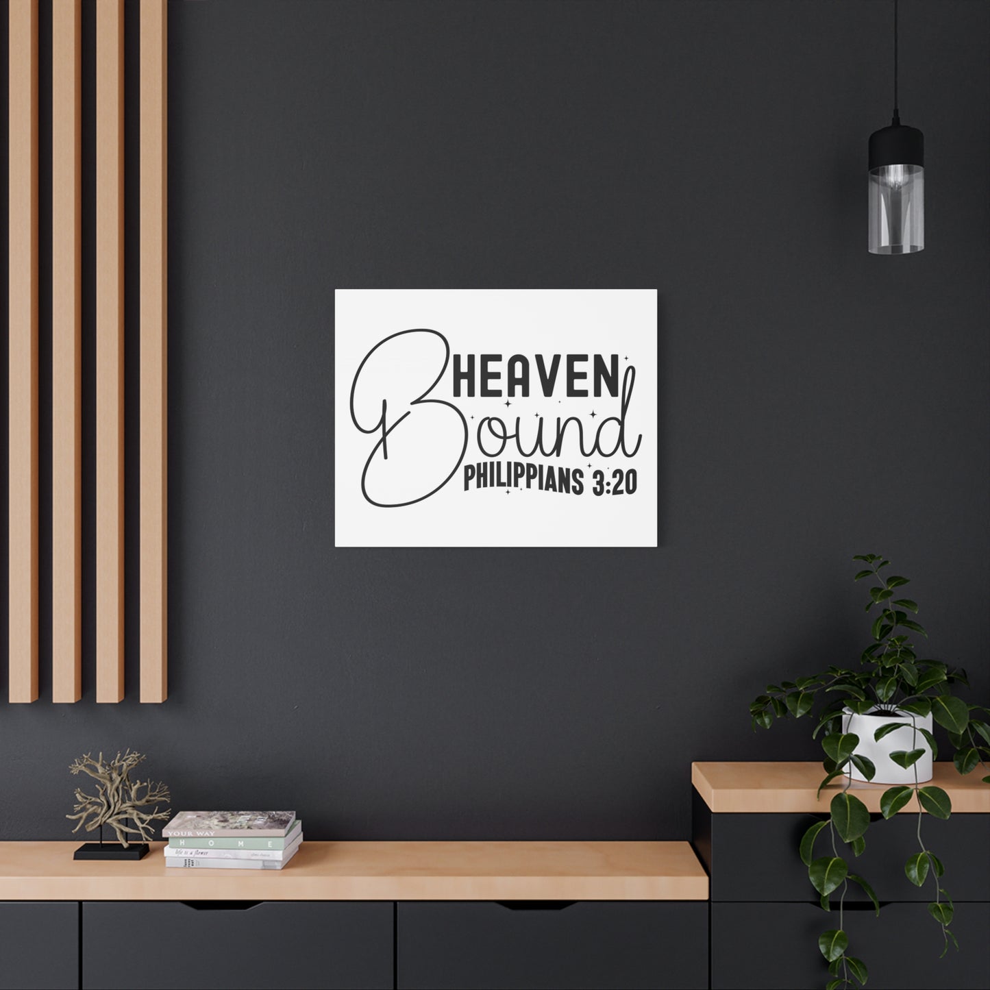 Scripture Walls Philippians 3:20 I am Heaven Bound Bible Verse Canvas Christian Wall Art Ready to Hang Unframed