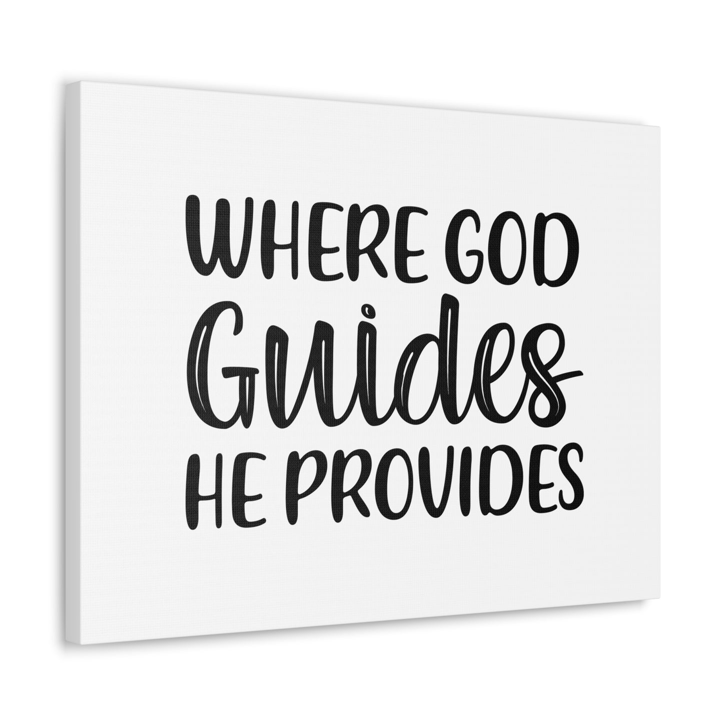 Where God Guides, He Provides 1 Corinthians 10:13 Christian Wall Art Bible Verse Print Ready to Hang
