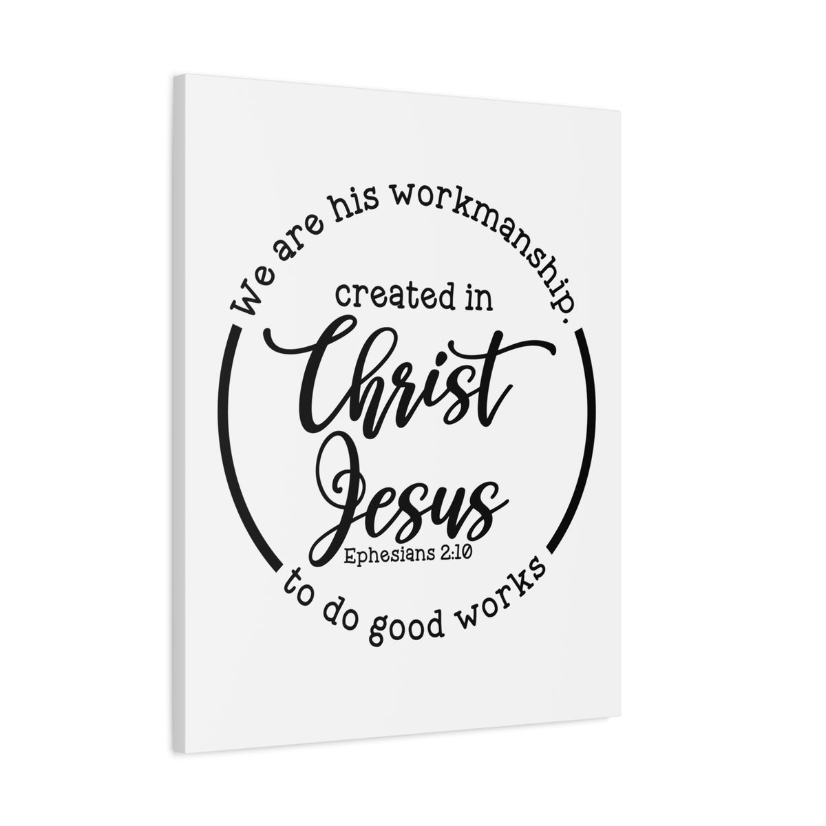 Scripture Canvas Workmanship Ephesians 2:10 Christian Wall Art Bible Verse Print Ready to Hang