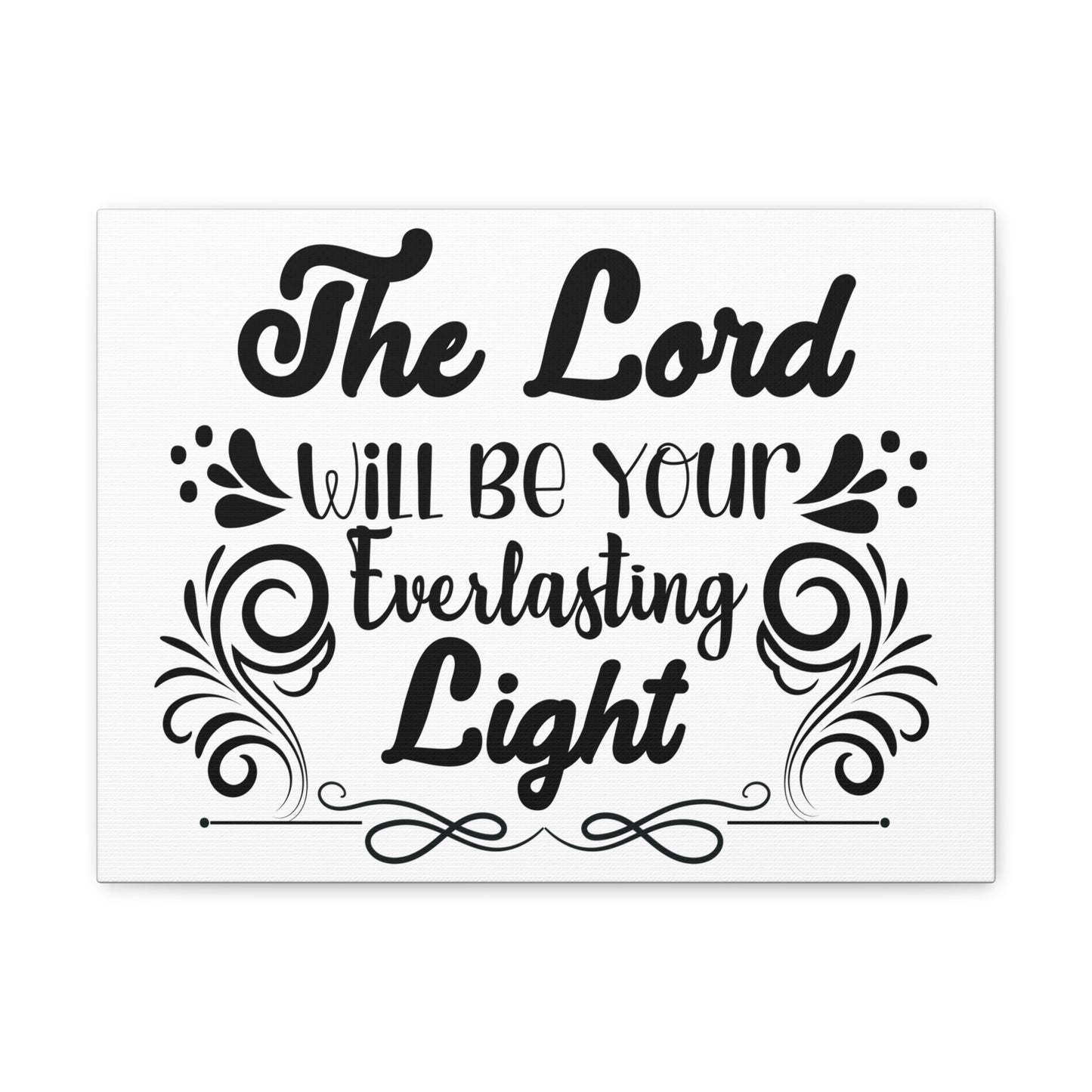 The Lord Will Be Your Everlasting Light Isaiah 60:20 Christian Wall Art Bible Verse Print Ready to Hang