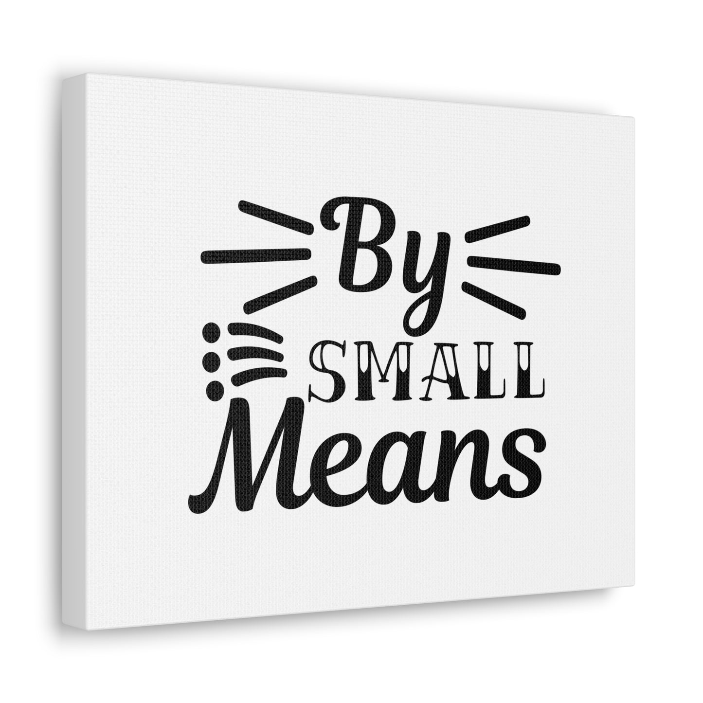 By Small Means Matthew 7:14 Christian Wall Art Bible Verse Print Ready to Hang