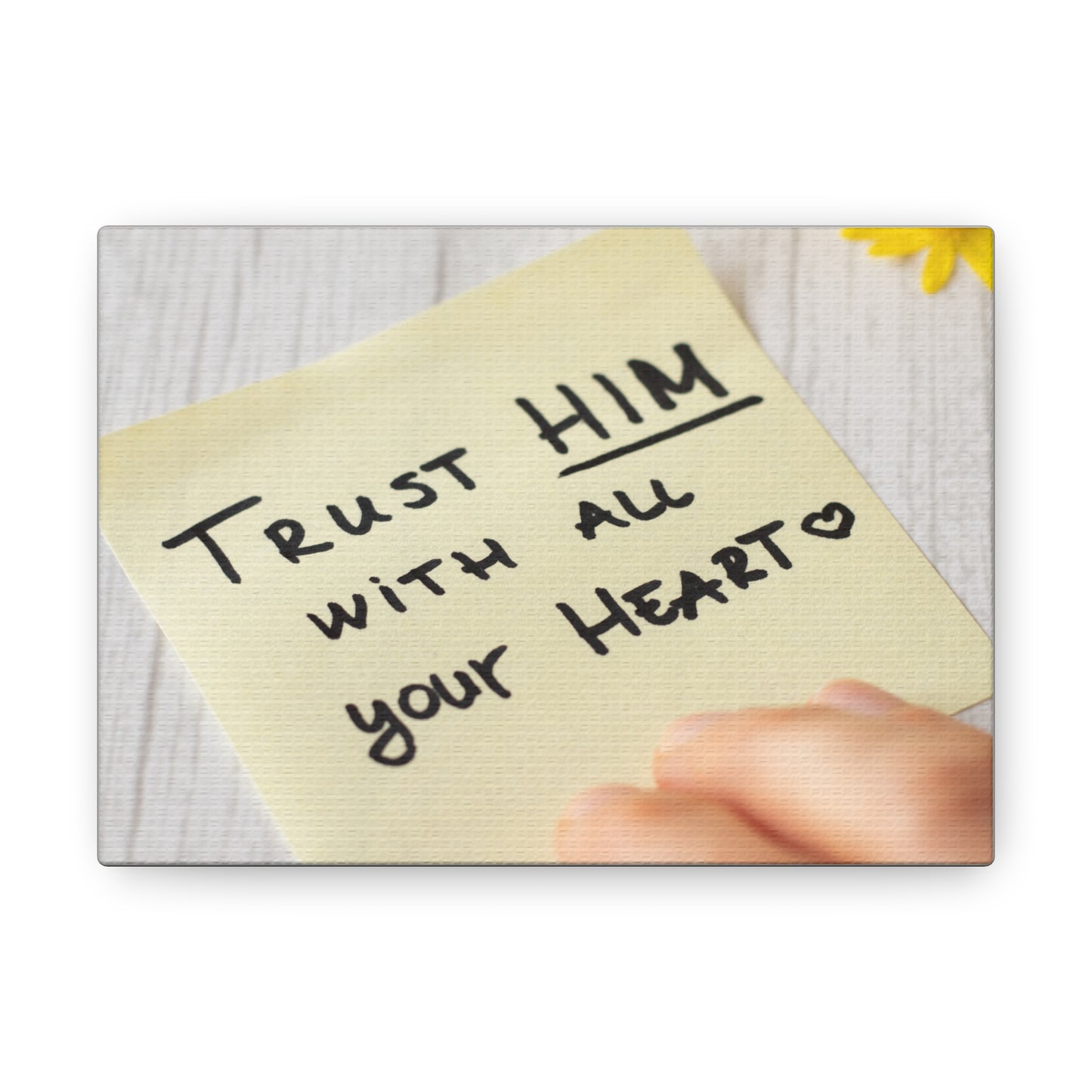 Trust Him Notes 1 PETER 5:7 Christian Wall Art Bible Verse Print Ready to Hang