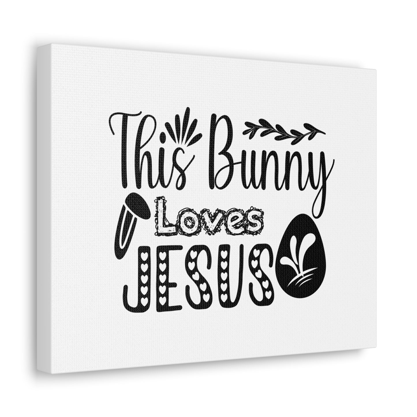 This Bunny Love Jesus John 14:15 Christian Wall Art Bible Verse Print Ready to Hang