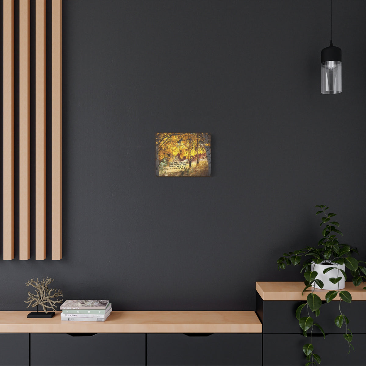 Scripture Canvas Will Sing For Joy Psalm 96:12 Christian Wall Art Bible Verse Print Ready to Hang