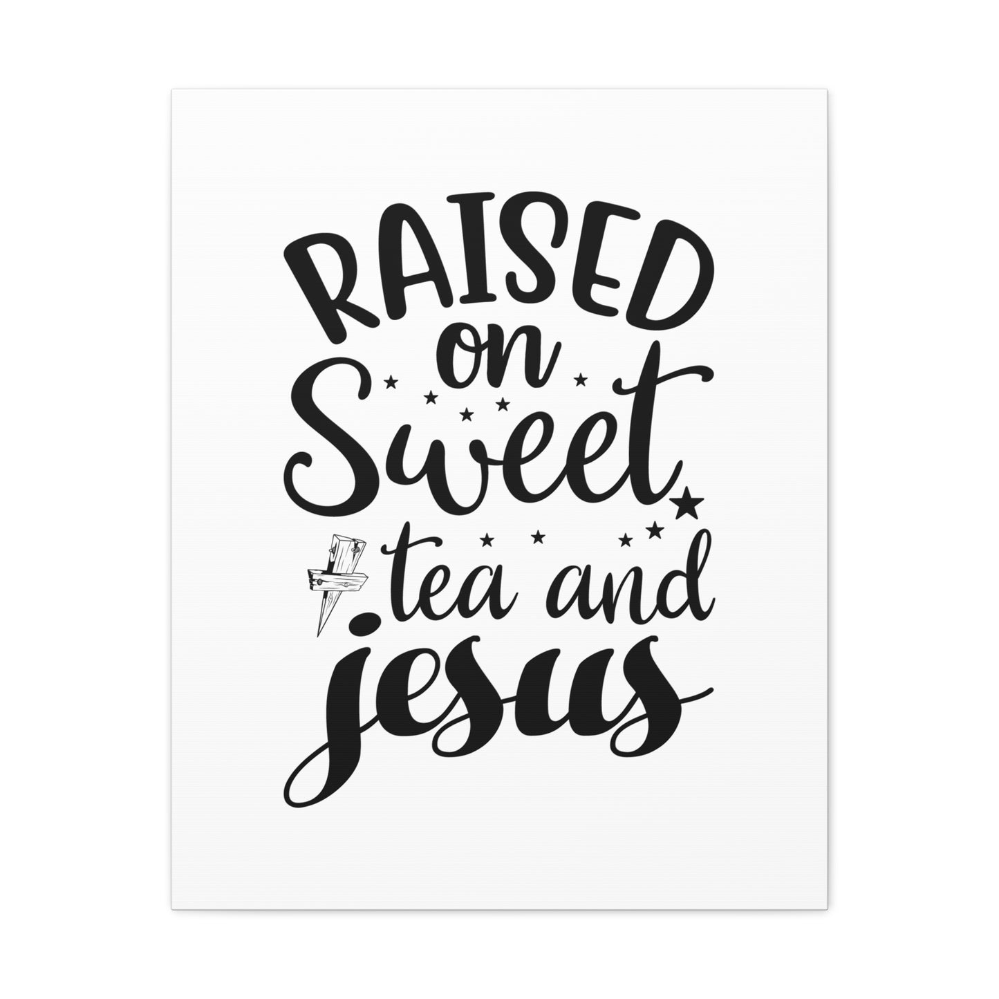 Sweet Tea And Jesus Romans 8:11 Christian Wall Art Bible Verse Print Ready to Hang