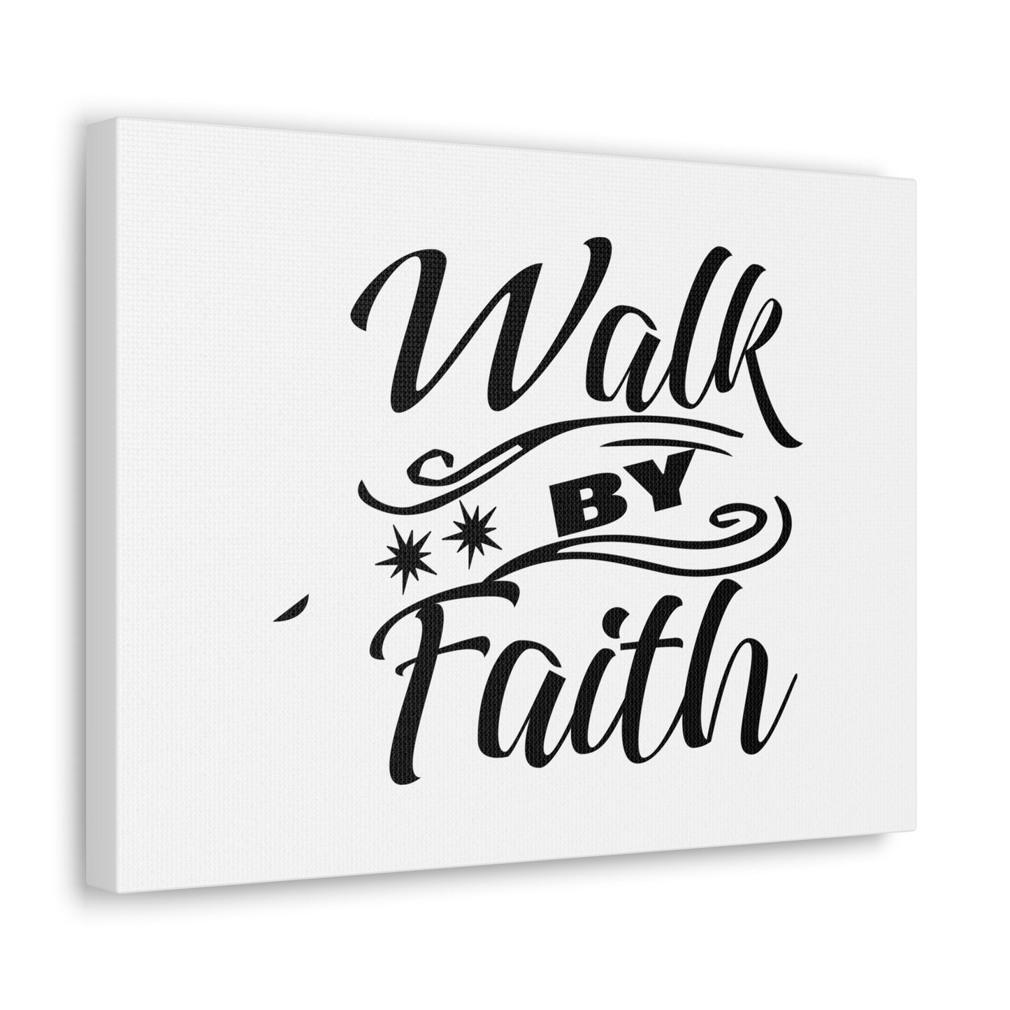 Walk By Faith 2 Corinthians 5:7 Two Star Christian Wall Art Bible Verse Print Ready to Hang