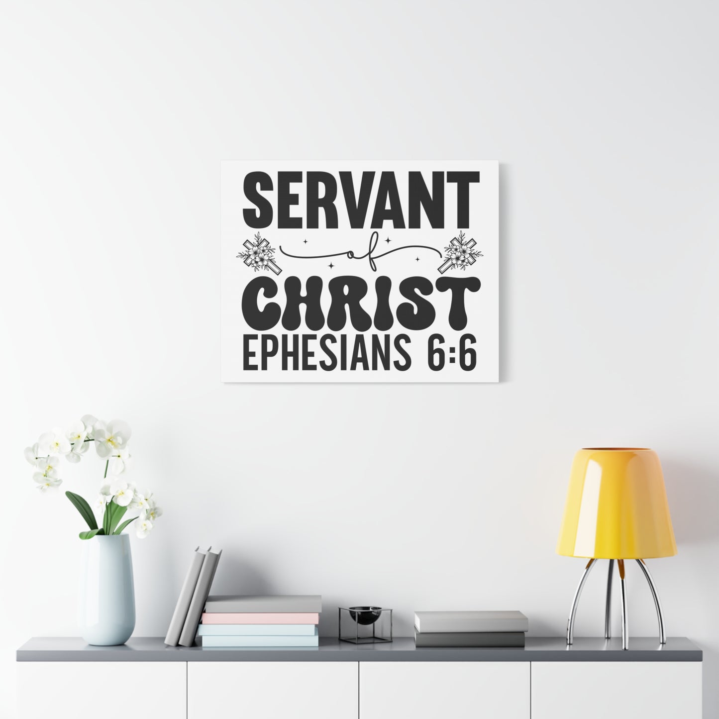 Scripture Walls Ephesians 6:6 Servant of Christ Bible Verse Canvas Christian Wall Art Ready to Hang Unframed