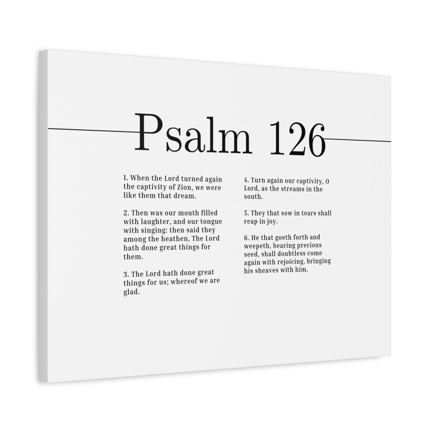 Scripture Canvas Great Things For Us Psalm 126 Christian Wall Art Bible Verse Print Ready to Hang