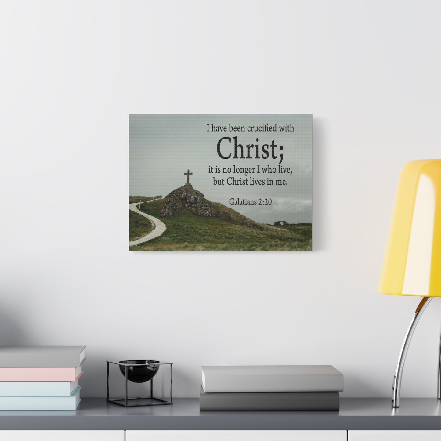 Scripture Walls Canvas No Longer I But Christ Galatians 2:20 Wall Art Christian Home Decor