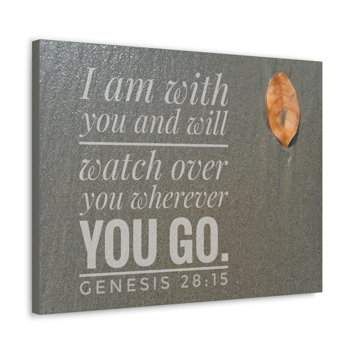 Watch Over You Genesis 28:15 Bible Verse Canvas Christian Wall Art Ready to Hang