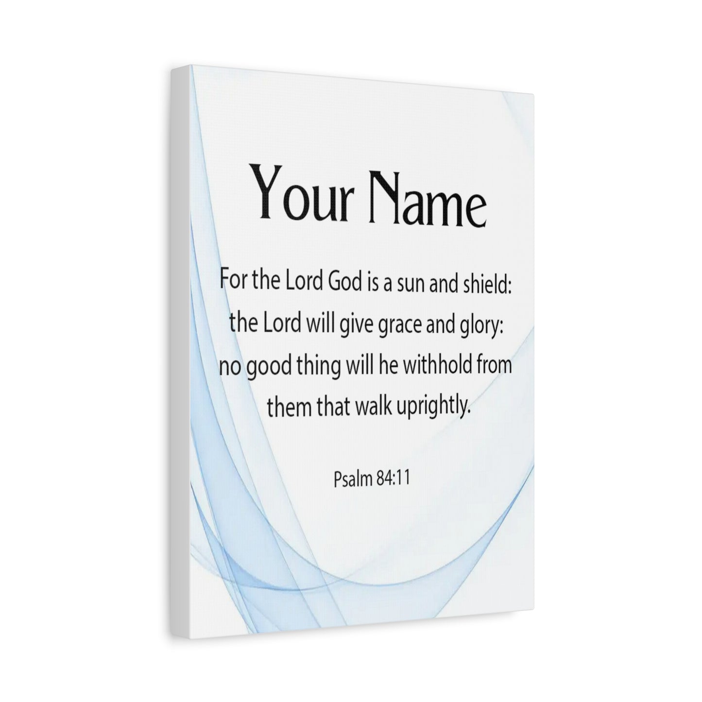 Scripture Walls Personalized Psalm 84:11 Bible Chapter Canvas Christian Wall Art Ready to Hang