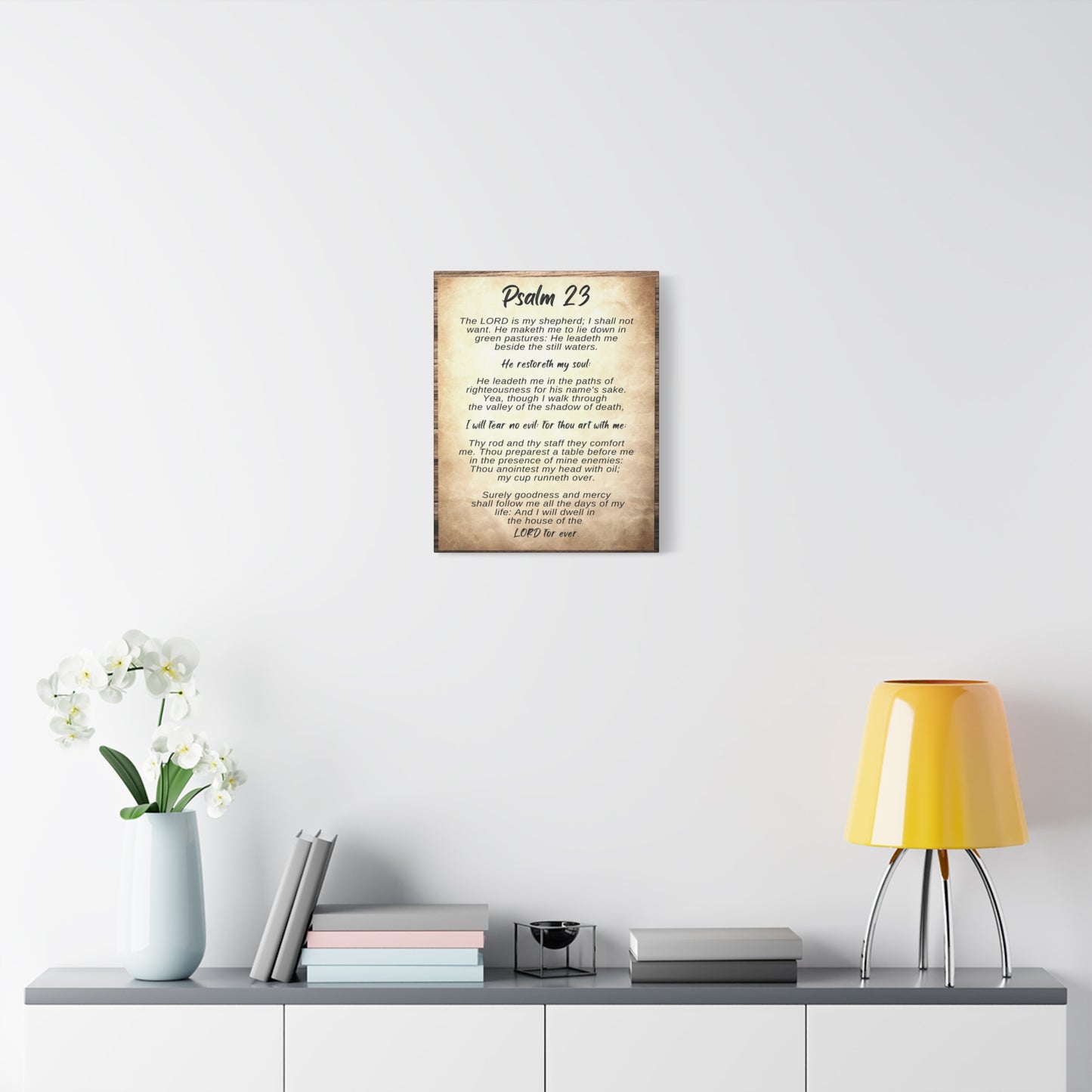 Scripture Walls The Lord Is My Shepherd Psalm 23 Bible Verse Canvas Christian Wall Art Ready to Hang