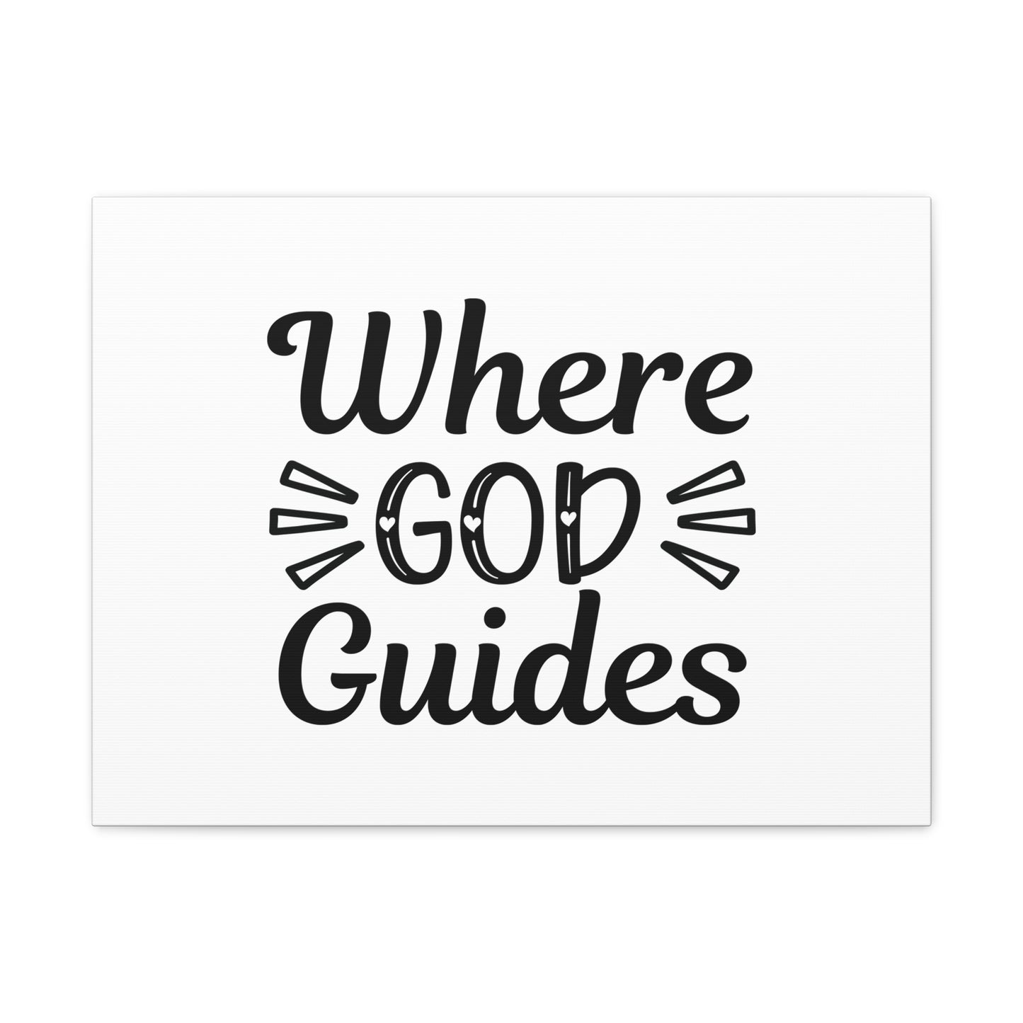 Where God Guides John 16:13 Christian Wall Art Bible Verse Print Ready to Hang