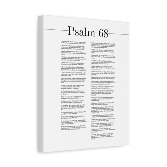 Scripture Canvas Blessed Be The Lord Psalm 68 Christian Wall Art Bible Verse Print Ready to Hang