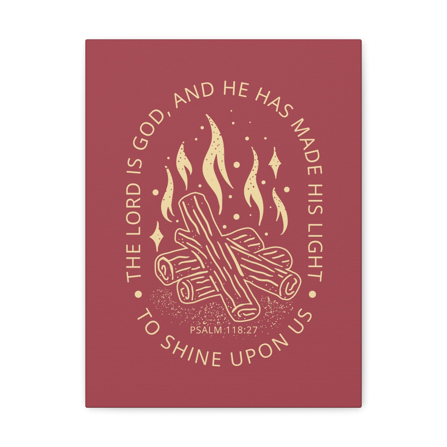 The Lord Is God Psalm 118:27 Christian Wall Art Bible Verse Print Ready To Hang