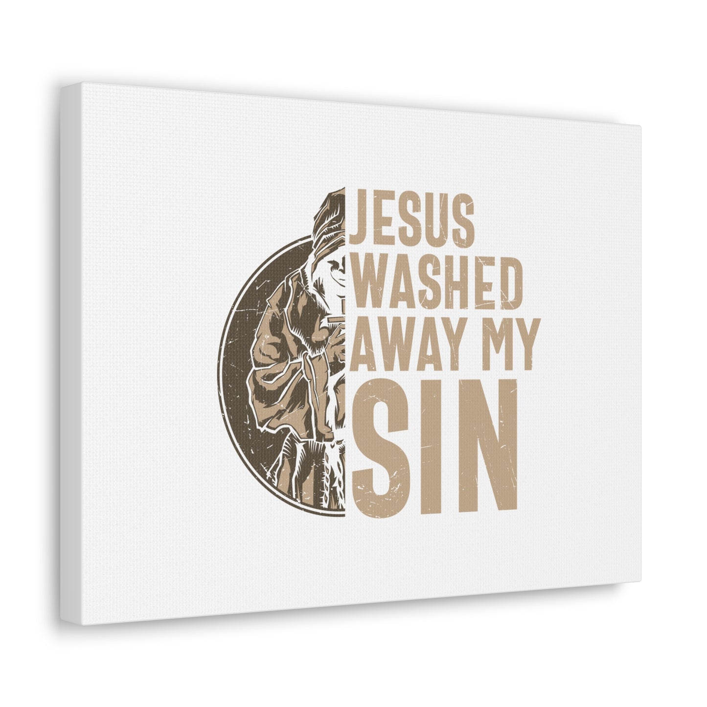 Washed Away My Sin Psalm 51:2 Christian Wall Art Bible Verse Print Ready to Hang