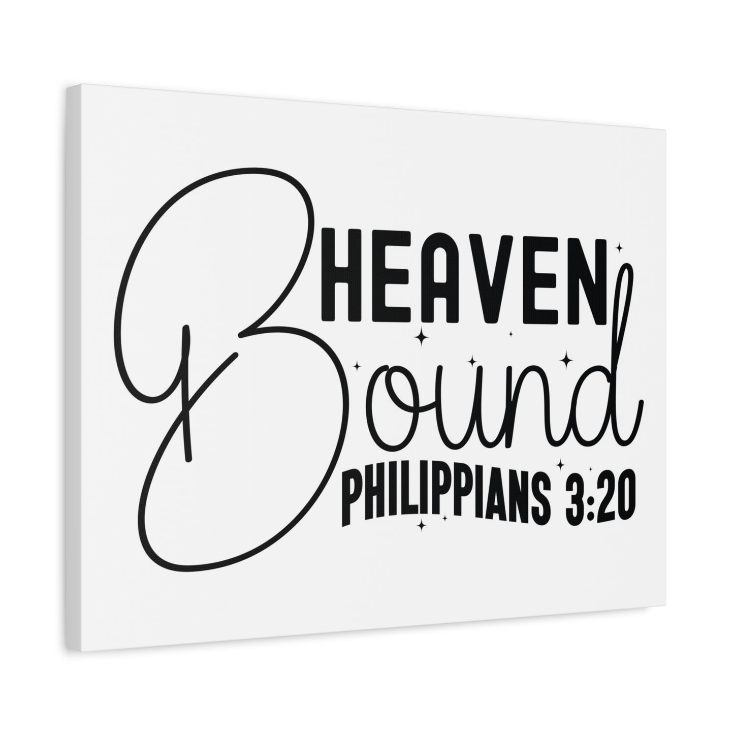Scripture Walls Philippians 3:20 I am Heaven Bound Bible Verse Canvas Christian Wall Art Ready to Hang Unframed