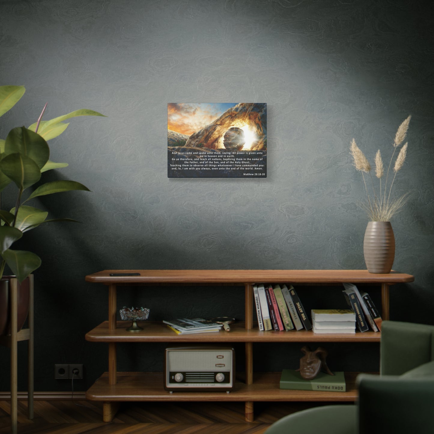 Matthew 28:18-20 The Great Commission Canvas – Christian Wall Art, Ready to Hang
