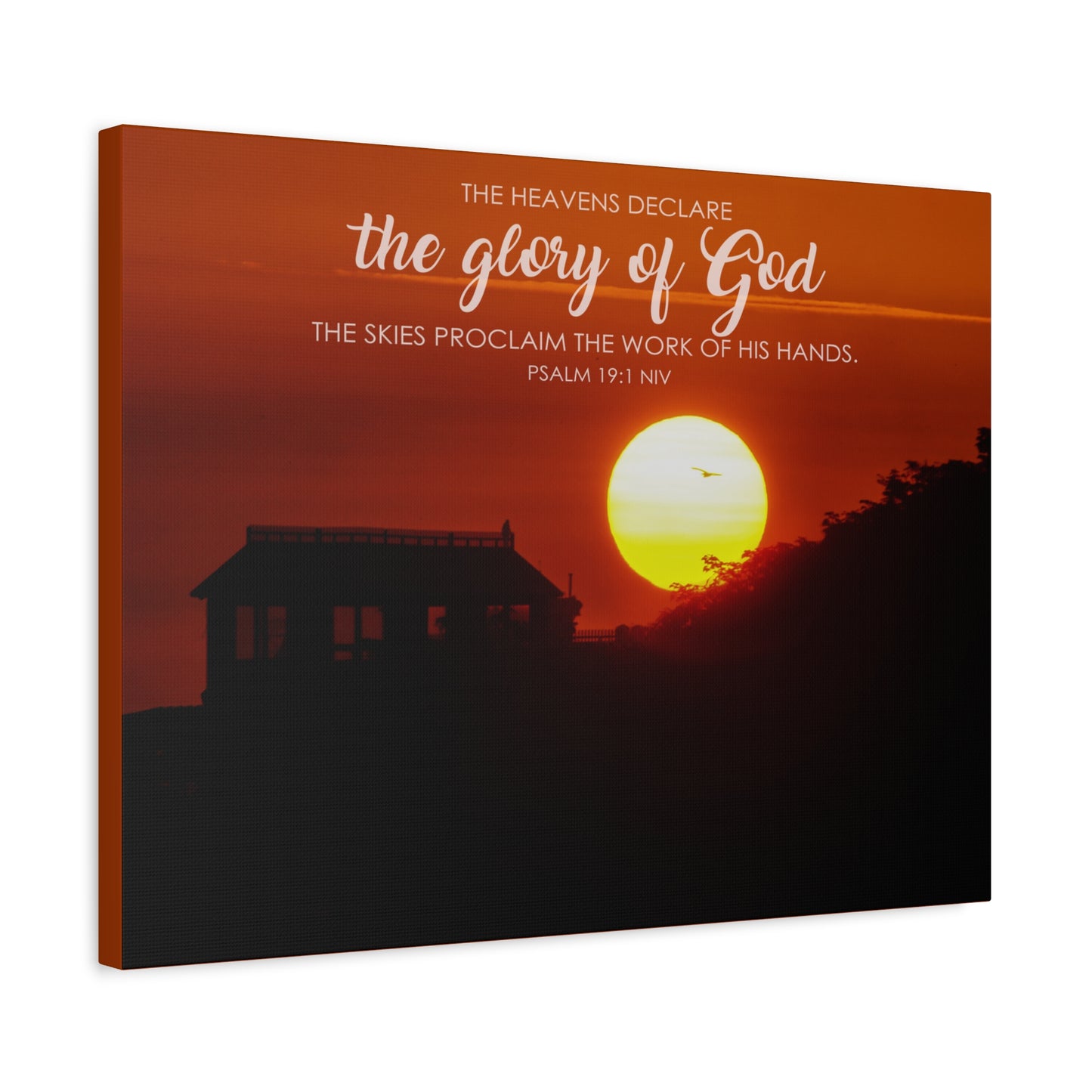Scripture Walls The Heavens Psalm 19:1 Declare  Bible Verse Canvas Christian Wall Art Ready to Hang
