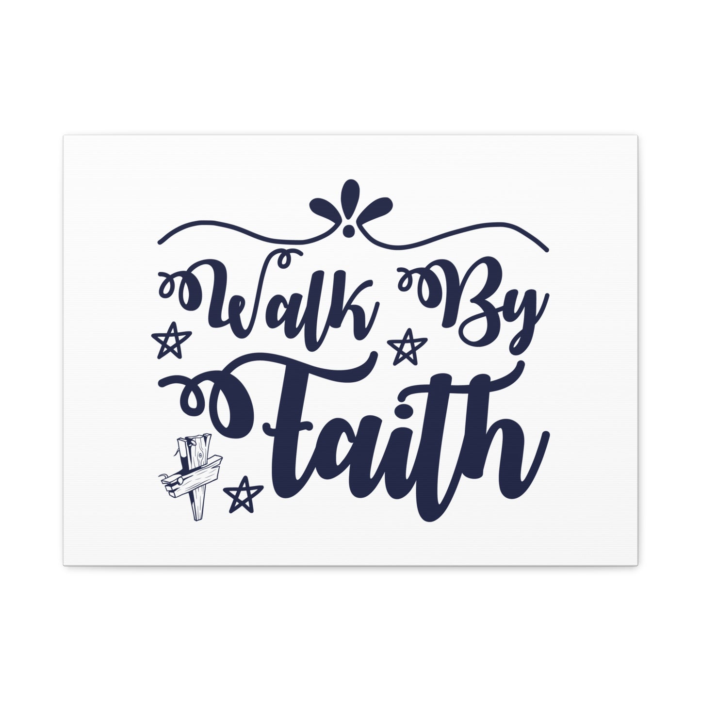 Walk By Faith 2 Corinthians 5:7 Christian Wall Art Bible Verse Print Ready to Hang