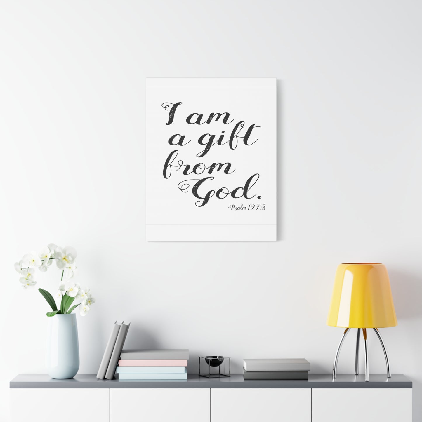 Scripture Walls I Am A Gift From God Psalm 127:3 Bible Verse Canvas Christian Wall Art Ready To Hang