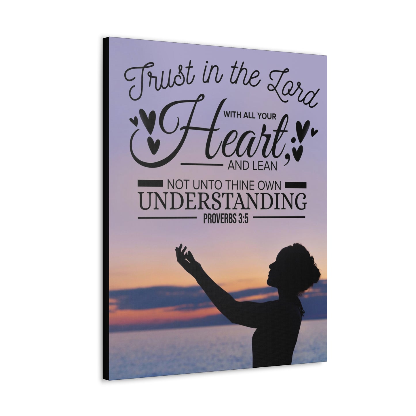 Trust in The Lord Proverbs 3:5 Christian Wall Art Bible Verse Print Ready to Hang