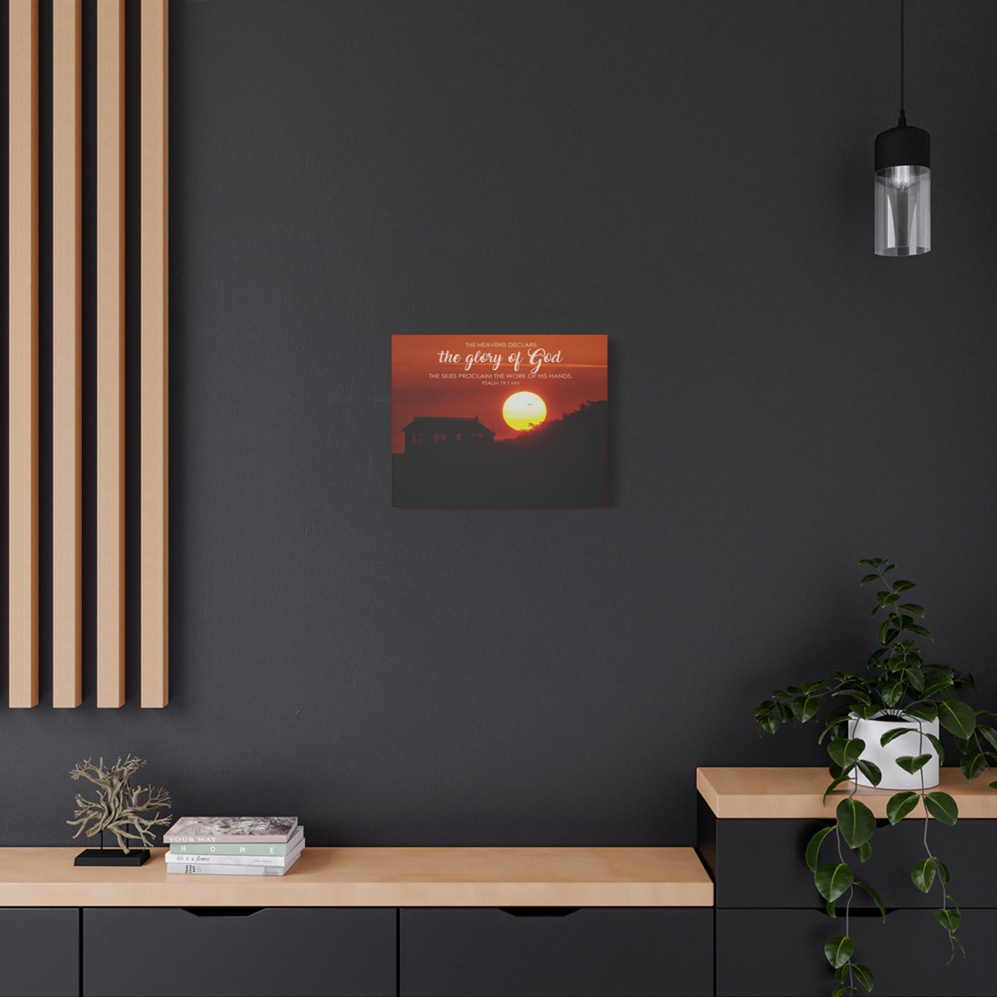 Scripture Walls The Heavens Psalm 19:1 Declare  Bible Verse Canvas Christian Wall Art Ready to Hang