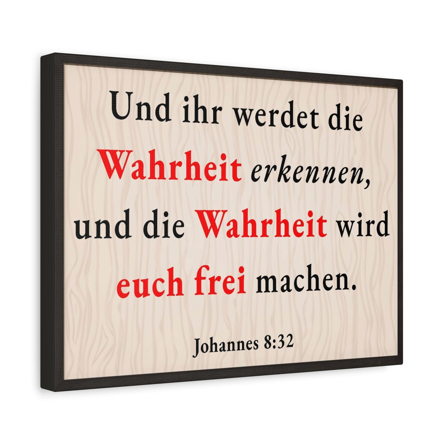 Scripture Walls Johannes 8:32 John 8:32 Truth Will Set You Free Bible Verse Canvas Christian Wall Art Ready to Hang Unframed