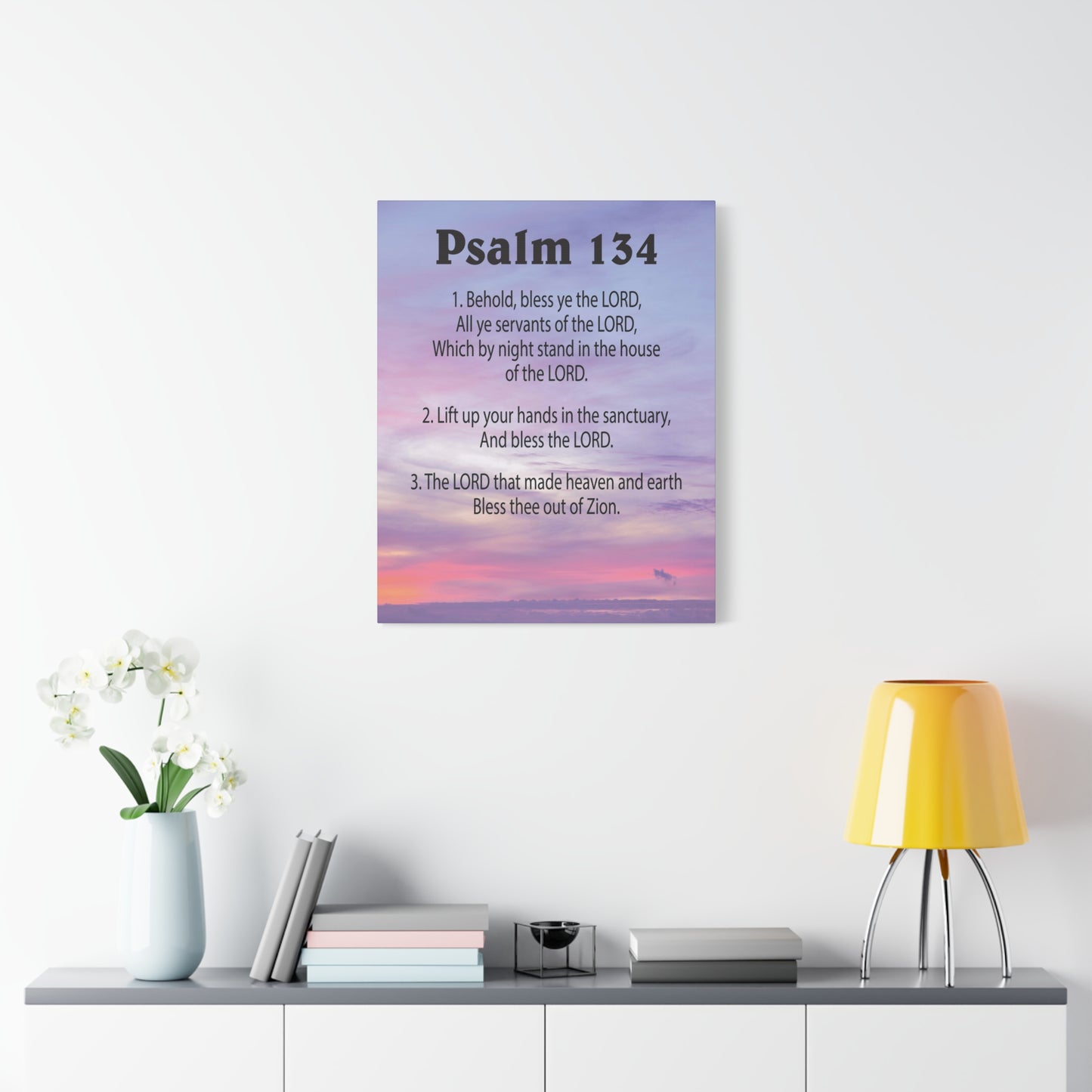 Scripture Walls House of The Lord Psalm 134:3 Bible Verse Canvas Christian Wall Art Ready to Hang