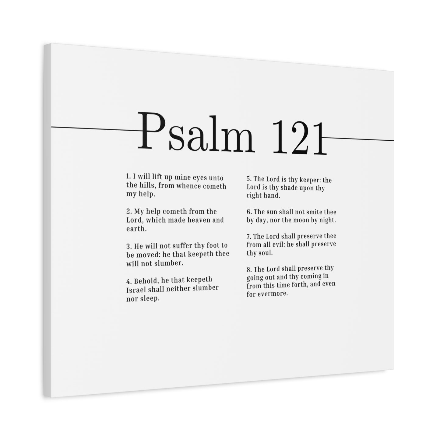 Scripture Canvas The Lord Shall Preserve Psalm 121 Christian Wall Art Bible Verse Print Ready to Hang