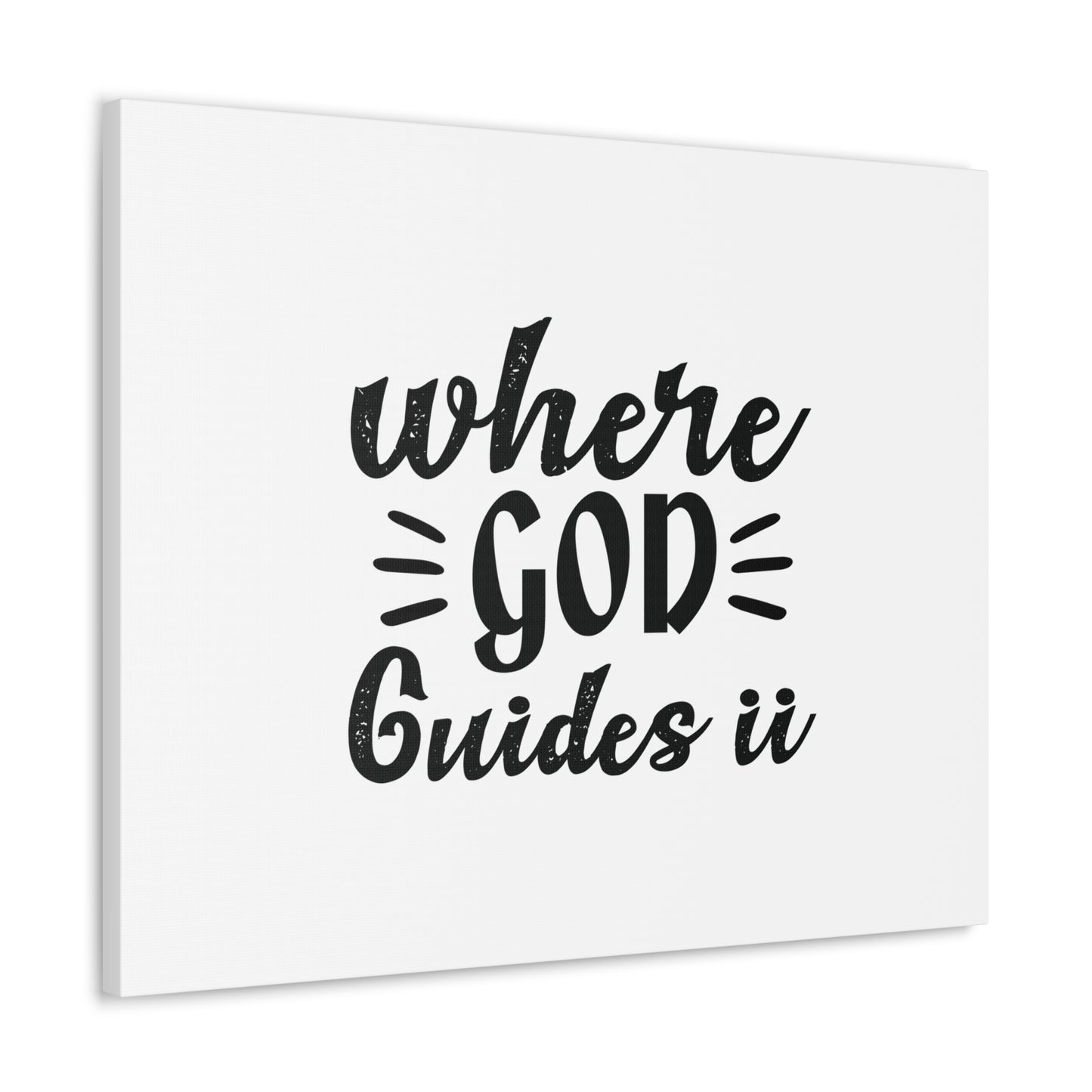 Where God Guides It Psalm 119:105 Christian Wall Art Bible Verse Print Ready to Hang