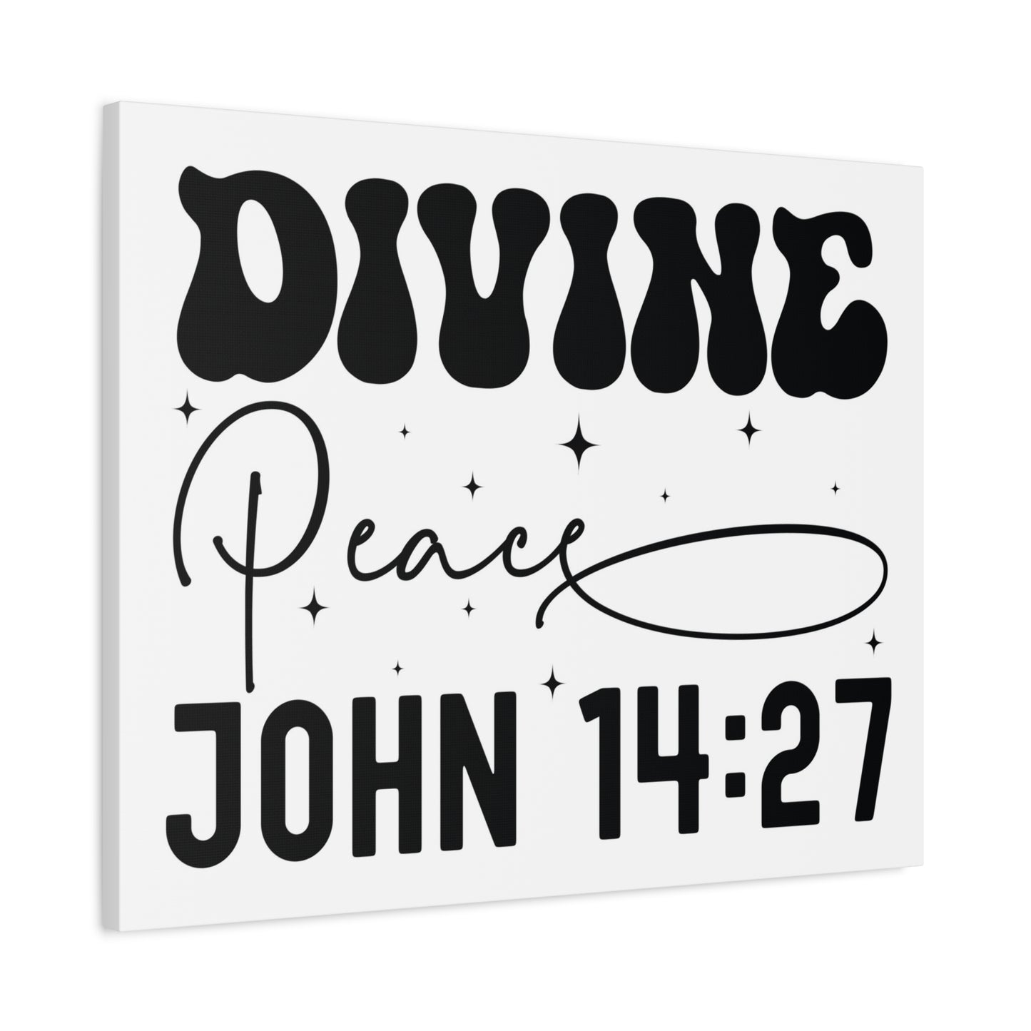 Scripture Walls John 14:27 Divine Peace Bible Verse Canvas Christian Wall Art Ready to Hang Unframed