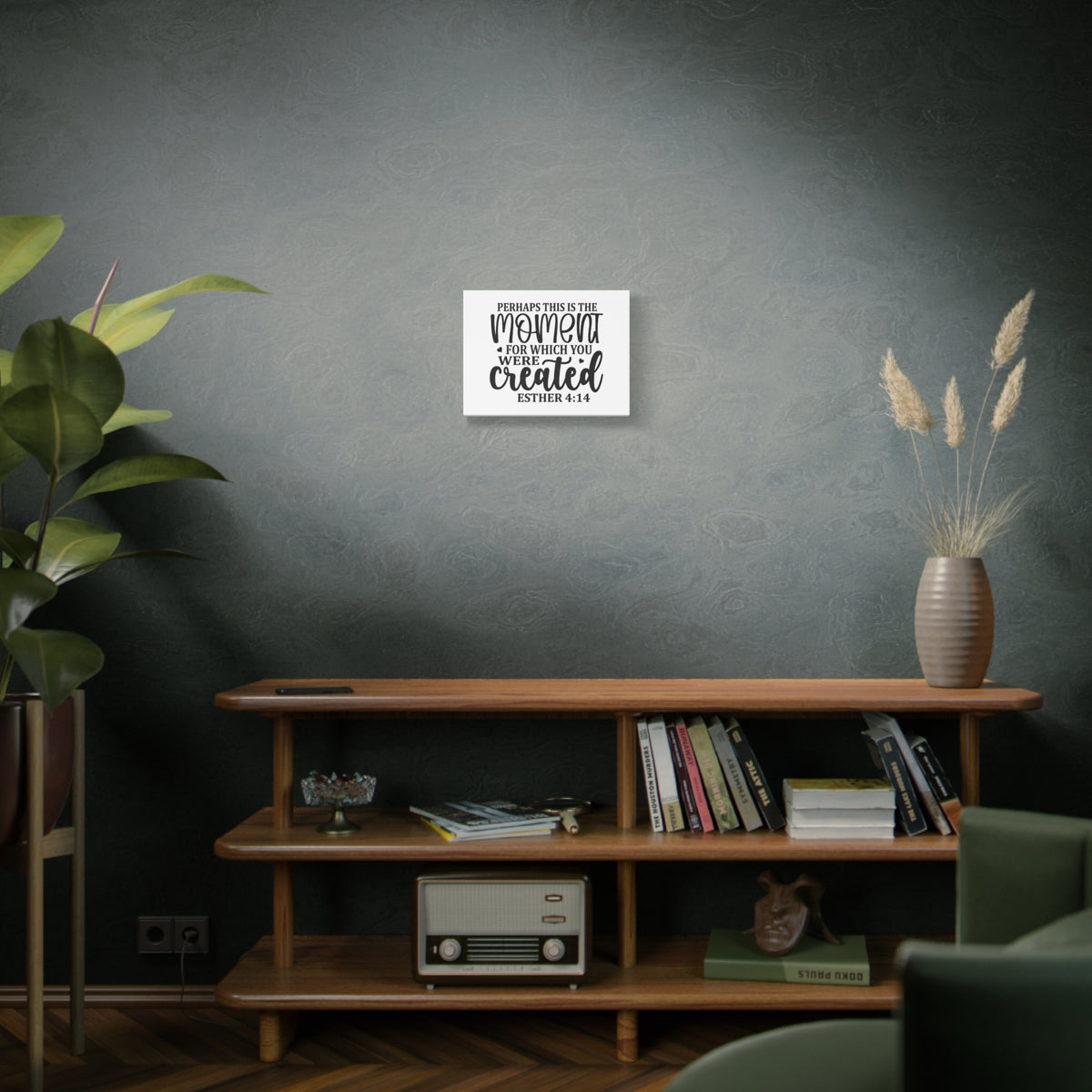 Scripture Canvas You Were Created Esther 4:14 Christian Wall Art Bible Verse Print Ready to Hang