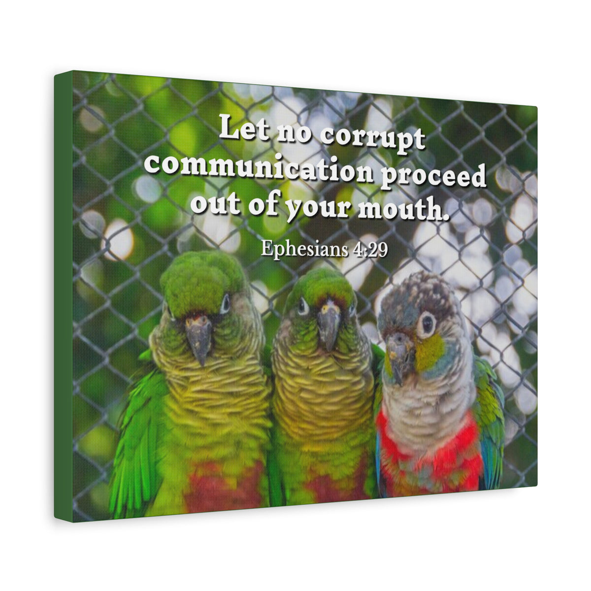 Scripture Canvas Minister Grace Ephesians 4:29 Christian Wall Art Bible Verse Print Ready to Hang