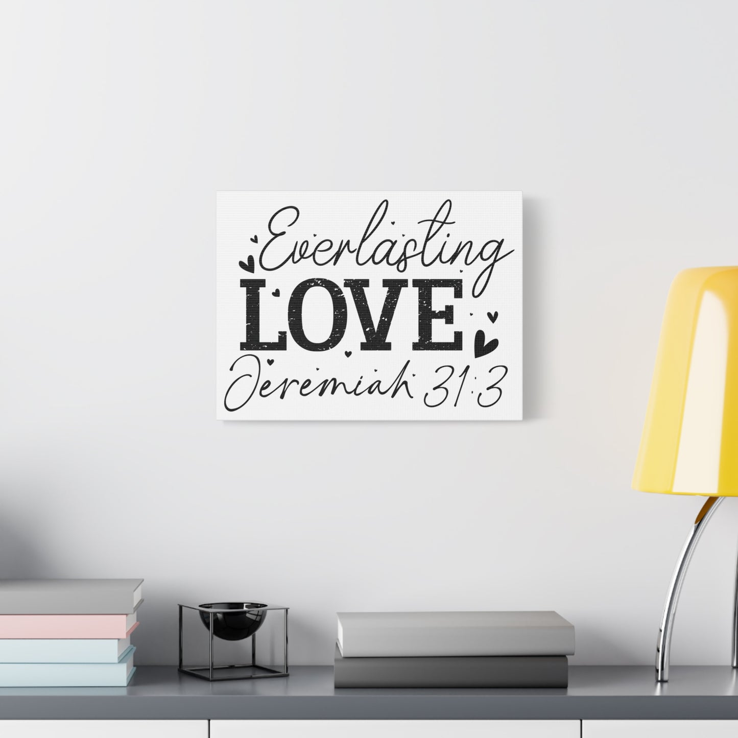 Scripture Walls Jeremiah 31:3 An Everlasting Love Bible Verse Canvas Christian Wall Art Ready to Hang Unframed